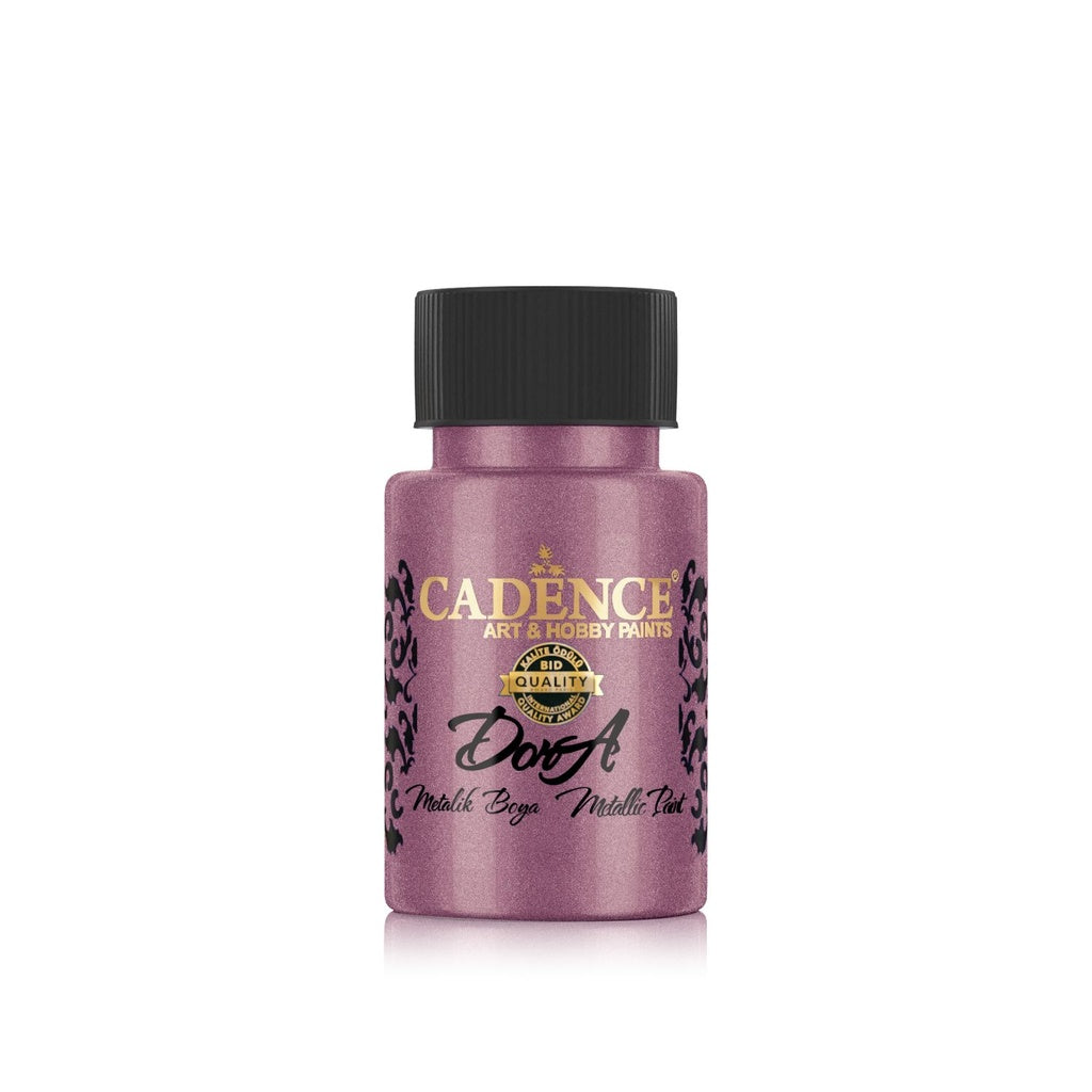 Cadence Dora Metallic Paint - Bright Maroon (50 ml)