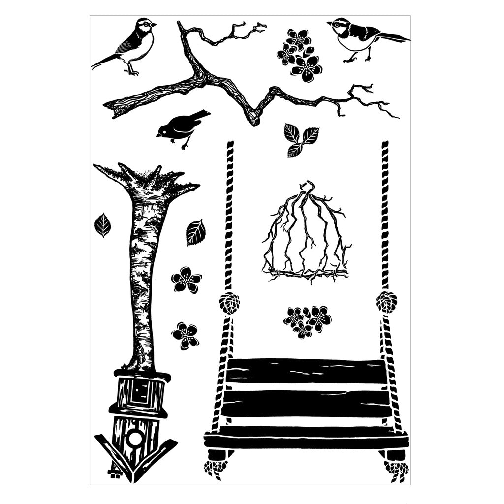 Card-io Lazy Days A6 Clear Stamp Set