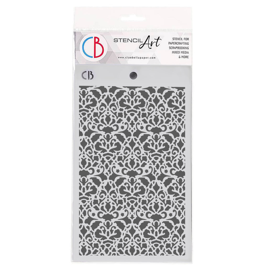 Ciao Bella Texture Stencil 5" X 8" - Ethereal Elegance