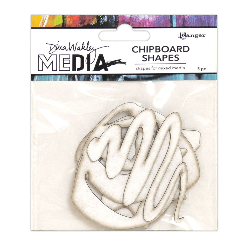 Dina Wakley Media Chipboard Shapes - Basics 