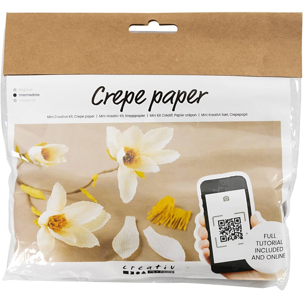 Creativ Mini Craft Kit Crepe Paper Magnolia Branch Crepe Ratio 180 percent 105 G